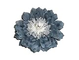 curricanes para pescar robalo Remonte curricán – broche – Barrette – Flor en tejido gris N ° 5, accesorio de boda – Joyas boda – sobre pin y barra de llevar como desees sobre sus vestidos en remonte curricán o para y poner un toque de color en la cintura o el corpiño, ropa o para decorar sus mesas. Diámetro de la flor aproximadamente 12 cm.