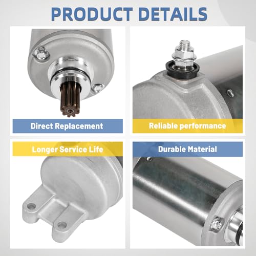 Ytrica 12V Engine Starter Motor, 31400014 Fit for 2015-2020 Harley Davidson Street 500 750 - Replace TG428000-9461 by Ytrica - Image 2