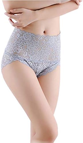 Women's Panties Lace Sexy High Waist Briefs Underwear Grey Tag 2XL