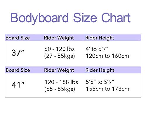 Grande Juguete Body Board 41\" with EPS Core Slick Bottom and Leash for Kids and Adults (Green)