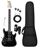 Guitarra Tagima Tg500 Lh Bk Preto Canhoto+ Kit Acessorios