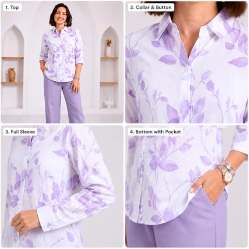 Image of TAGDO Cotton Kurta Sets for Woman | Co ord Set for Women Stylish (2066)