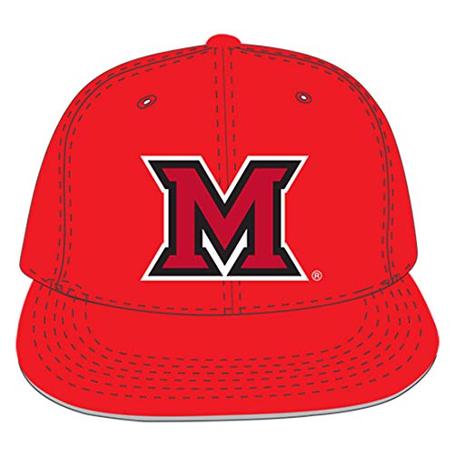 Miami University Redhawks NCAA College Velvet Snapback Hat, Red