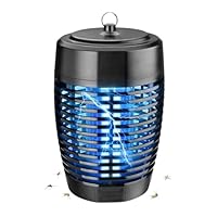 Elektrischer Insektenvernichter, Fliegenvernichter Deckt Effektiv 100 ㎡, 22 W UV-Licht-Insektenvernichter, Fliegenvernichterfür den Innenbereich, Mückenfalle für Schlafzimmer Küche Patio Schwarz