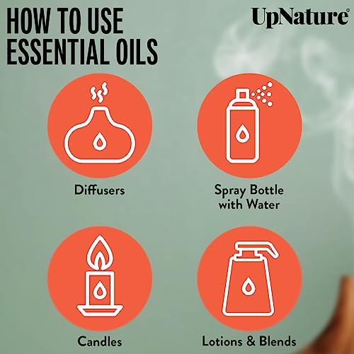 Upnature Cedarwood Essential Oil - 100% Natural & Pure, Undiluted, Premium Quality Aromatherapy Oil For Hair Growth, Healthy Skin, Closets And Relaxing Sleep, 4Oz #TOP3