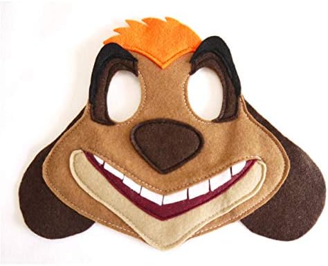Meerkat costume mask, kids or adults size felt fabric, Word Book Day