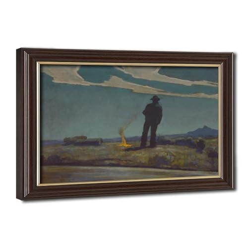 Impression sur toile Roadside par Maynard Dixon décor mural salon 61x91 cm