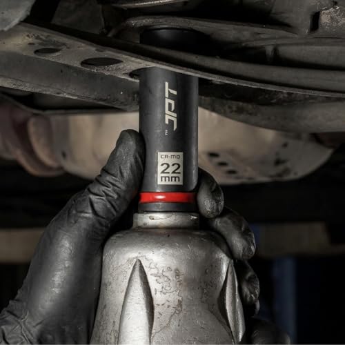 Image of JPT 10pcs Deep Impact Socket Set 1 /2 inch Drive | CR-MO Hardened Steel True Impact Material | 10-24 mm Sizes | For Impact Wrench & Ratchet Use | Ultra Heavy Duty