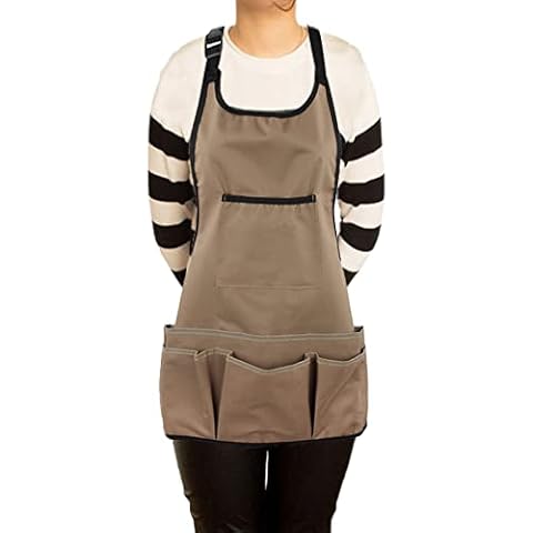 PATILWON Waterproof Gardening Apron with 14 Pockets Cover