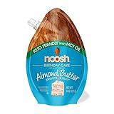 NOOSH Keto Almond Butter (Birthday, 8 Fl. Oz) - All Natural, Vegan, Gluten Free, Soy Free - Ketogenic and Low Carb Friendly