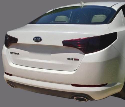 Subject 9 - Fits: Optima Pre-Cut Vinyl Overlay Taillight Plus Tint (2010 2011 2012 2013) Dark #TOP1