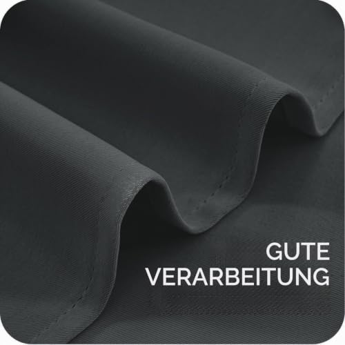 MRTREES Vorhang Verdunkelung Blickdicht Gardinen Wohnzimmer Lärmschutz Thermogardine Kälteschutz mit Ösen Schlafzimmer 225 cm Lang 140 cm… – Ansicht 5