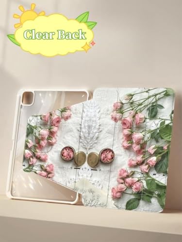 iPad Air 11インチ M2 2024/ iPad Air 第5世代 第4世代 ケース 360度回転式 透明 ペン収納 大理石柄 可愛い 縦置きカバー ペンホルダー付き iPad Air6 Air5 Air4 カバー 星空 マーブル柄 女性 人気 軽量 薄型 半透明 保護ケース かわいい オリジナル お洒落，恐竜柄