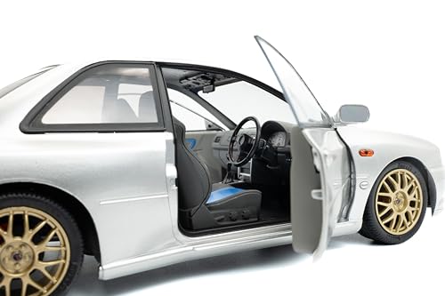 Subaru Impreza 22B 1998 Silver 1:18 Modelo Diecast miniatura 4