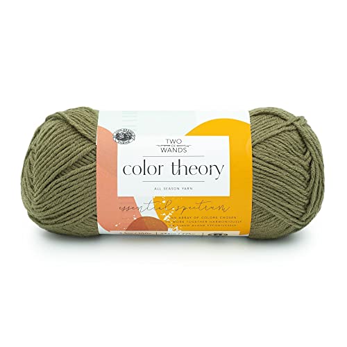 Lion Brand Yarn Color Theory, hilo acrílico suave de peso peinado para tejer, ganchillo y manualidades, alcapara, 1 paquete