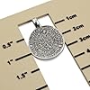 Phaistos Disc Pendant, 1Pc Ancient Greek Mystery Silver-Plated Charm, 25mm Double-Sided Undeciphered Script Minoan Crete 1700 BCE, Historical Archaeology Jewelry Necklace Making Supplies, Made in Greece #3