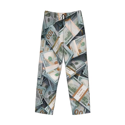 AMRANDOM Men's Pajama Sleep Pant Drawstring Lounge Pants4