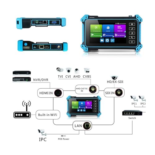 Comprobador de CCTV e IP IPC-5200C Plus para cámaras de 12MP y analógicas de 8MP 4