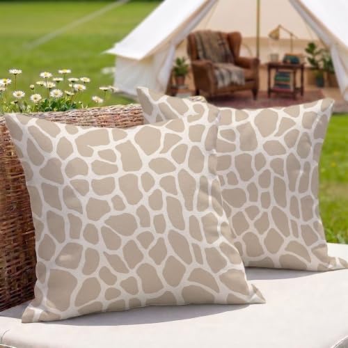 Housses de coussin extérieur imperméables 60x60 cm déperlante