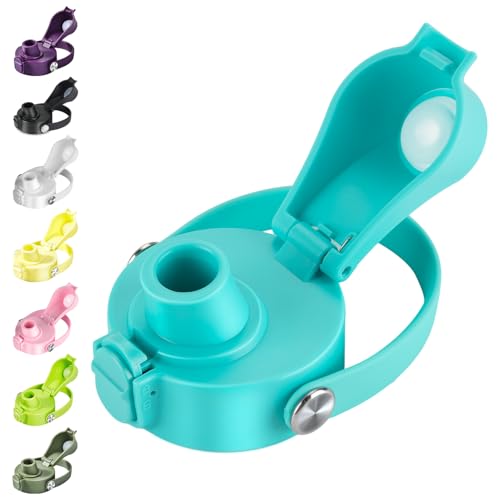 EIPOSAU Auto Flip Lid for Hydro Flask Wide Mouth, Great Spout Lid for Simple Modern, Fits for Iron Flask and Other Brands, Replacement Lid with Button Lock