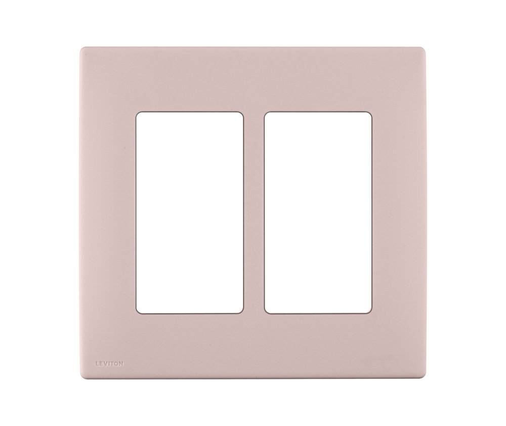 Leviton REWP2-FP Renu Two-Gang Screwless Snap-On Wallplate, Fresh Pink Lemonade-image-11