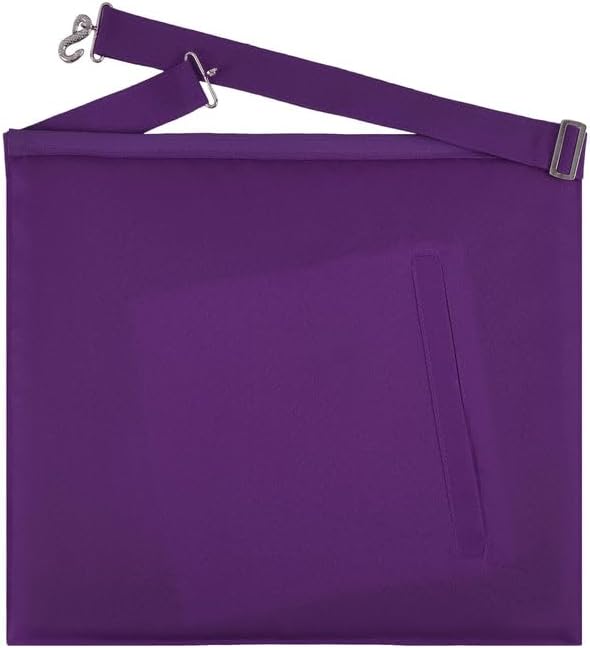 BRICKS MASONS Superintendent Allied Masonic Degrees Apron - Purple Grosgrain Ribbon