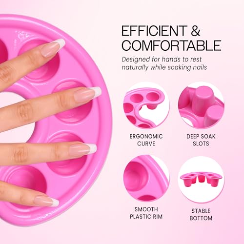 JOVANA Nail Art Manicure Soak Soaker Bowl Acrylic Tip Tool miniatura 2