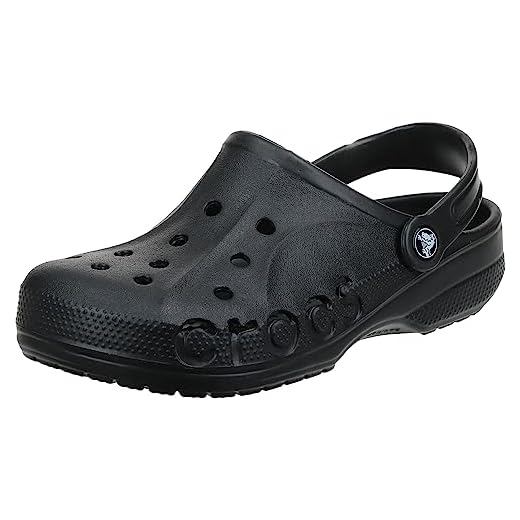 Crocs Unisex Baya Clog, Black, 9 M (D) US Men/11 M (B) US Women
