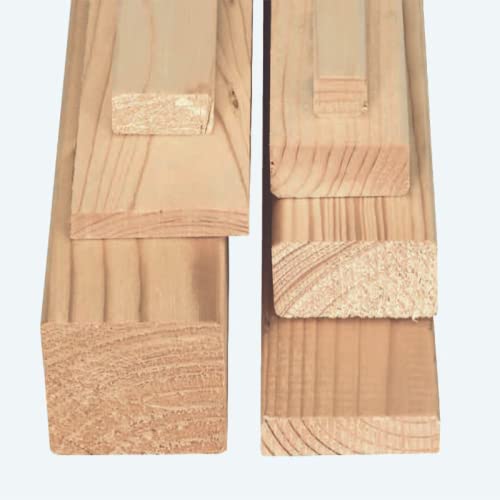 Travetti morali piallati abete sezione : 50 x 50 mm - pacchetto offerta / 100 cm (5 pz.)