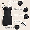BRABIC-Womens-Dress-Full-Slip-Shapewear-Bodysuit-Lingerie-Body-Shaper-with-Built-in-Bra-Tops-Smooth-Back BRABIC Women's Dress Full Slip Shapewear Bodysuit Lingerie Body Shaper with Built-in Bra Tops Smooth Back (Black, X-Large)