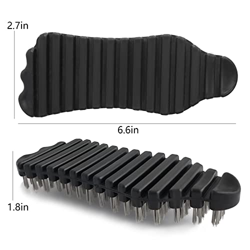 Escova de barra, kit de limpeza de barra, escova de arame para limpeza de barra de peso, barra de tr