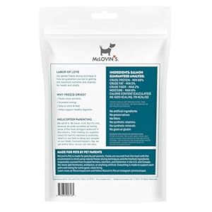 Mclovins salmon freeze dried treats 3×2 5oz 7 5oz excessive protein grain free canine coaching rewards all pure made in usa   cucciolini doodles