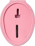 Los Angeles LAPD and Phoenix Pink Badge Holder ID Holder Leather with Belt Clip and Neck Chain (Cutout PF158) Pink Leather