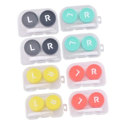 ROMISBABA 8pièces Boîte De Rangement pour Lentilles Étui Portable pour Lentilles De Contact Conteneur De Stockage