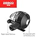 Zebco 202 Spincast Fishing Reel, Size 30 Reel, Right-Hand Retrieve, Durable All-Metal Gears, Stainless Steel Pick-up Pin, Pre-Spooled with 10-Pound Zebco Fishing Line, Black, Clam Packaging