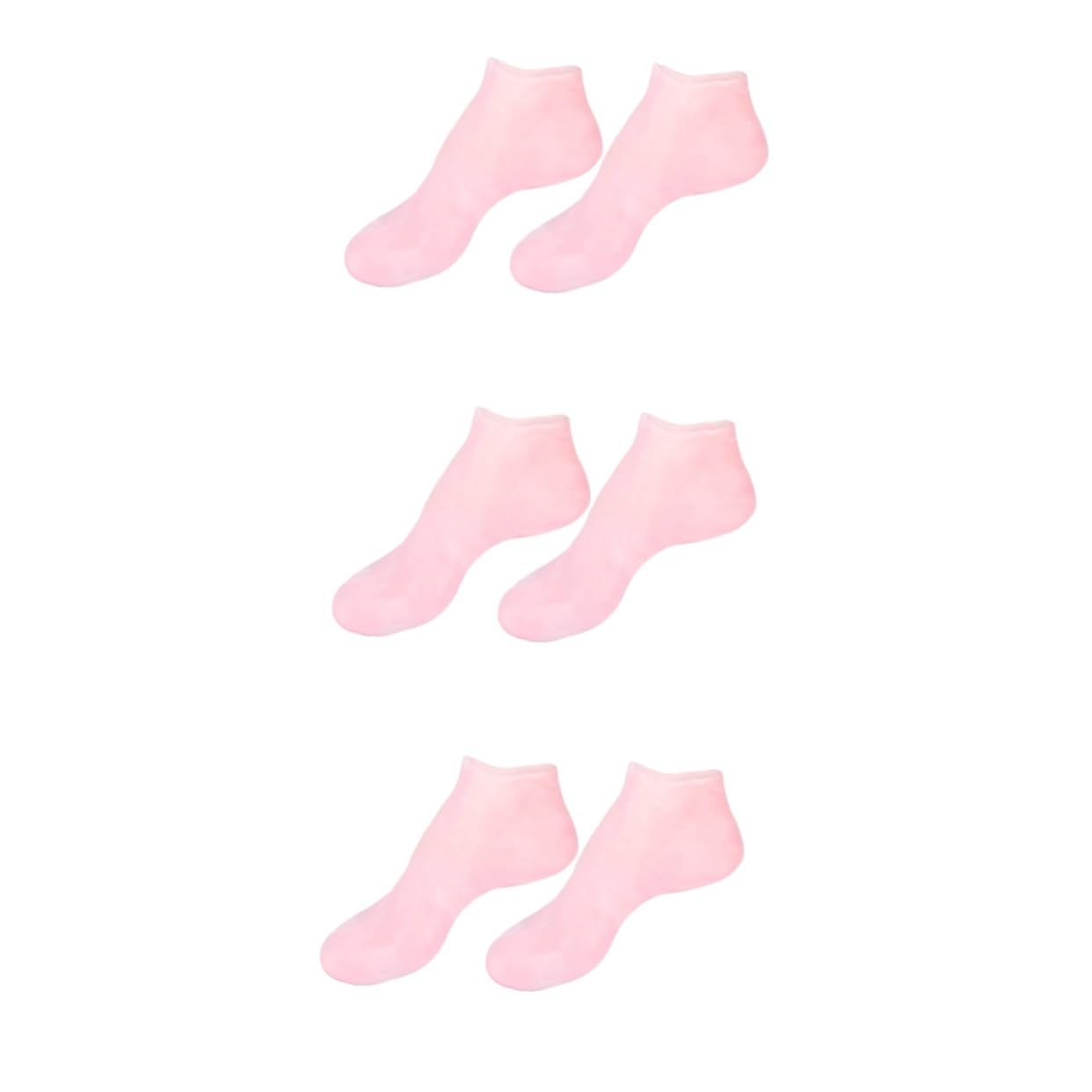 FRCOLOR 3 pares de calcetines nutritivos sebs esenciales hidratantes talones botines para mujer protectora loción tacones altos esencial botas cortas gel rosa