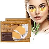 ➤ [SUAVE E HIDRATANTE] La máscara para ojos está compuesta principalmente de extractos naturales, agua purificada y colágeno.Es leve y no irrita la piel, y puede humectar la piel debajo de los ojos.