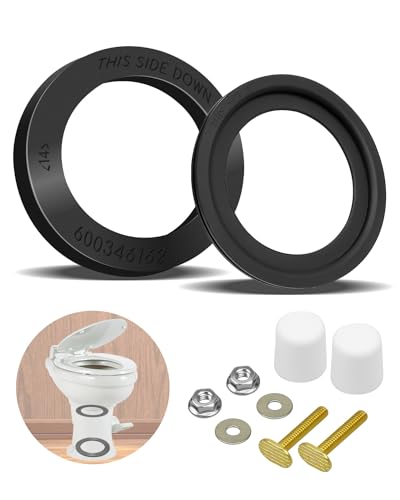 Image of RV Toilet Flush Seal Kit Replace 385311652 385311658 | Compatible with Dometic 300 310 320 RV Toilets