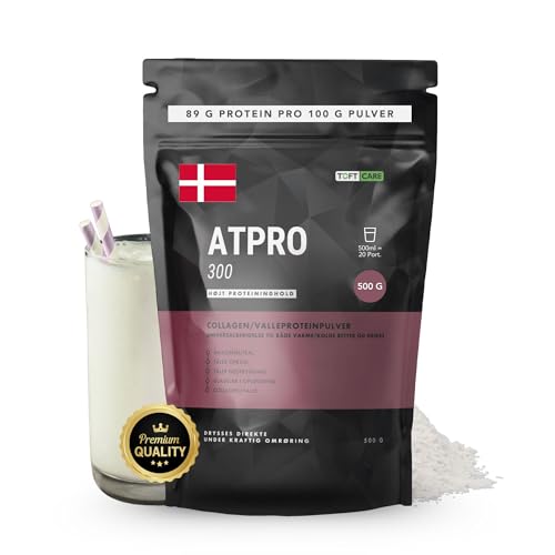 TOFT CARE ATPRO 300 | Neutrales Protein Pulver 500g | 89% Molkenprotein Isolat & Kollagen | Leicht Löslich, Geschmacksneutral Eiweißpulver für Senioren, Appetitlosigkeit, Untergewicht & Spezielle Diät
