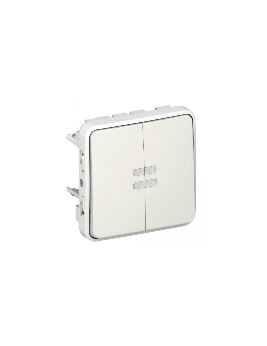 Legrand 069615 Interrupteur ou Va et Vient Témoin Étanche sans Neutre Plexo Composable IP55, 6AX, 250V, Blanc