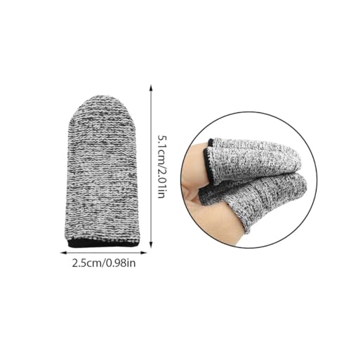Kit com 10 Protetores Resistentes Anti Corte para Dedos Mão Previne Acidentes com Faca e Objetos Pon