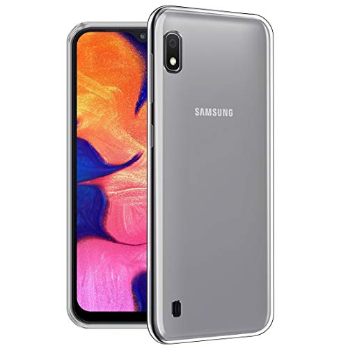 Image of Fashionury Crystal Clear Case for Samsung Galaxy A10 | Yellowing Resistance | Transparent TPU Silicone | Raised Camera Lips | Slim Transparent Cover