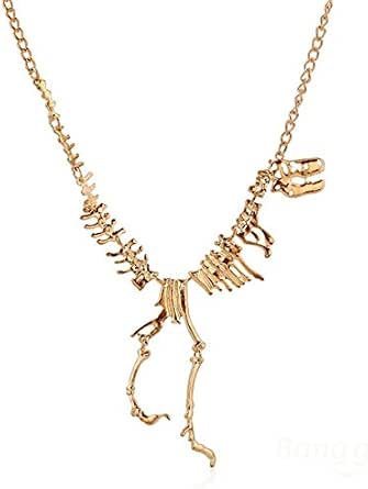 Collana con dinosauro in oro Collana con pendente a forma di