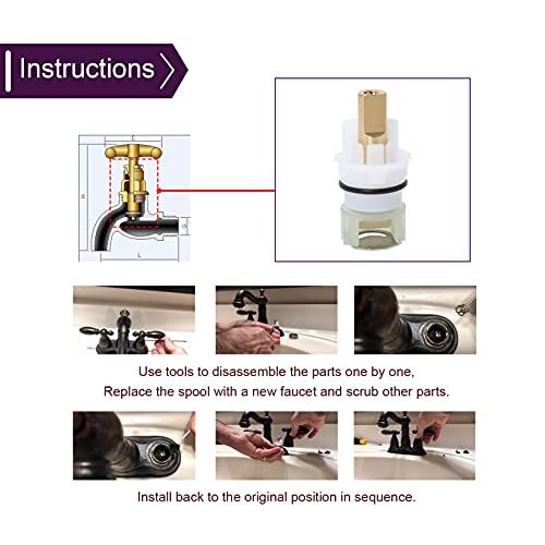 Rp25513 Faucet Stem Replacement Kit For Compatible With Delta Faucet, With Rp4993 Seat And Spring (2 Pack) #TOP3