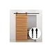 Produktbild LWZH 10FT/305cm Schiebetürbeschlag Set Barn Door Hardware Kit für Einzelne Tür Schwarze A-Form