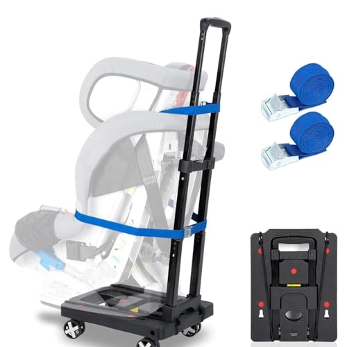 Car Seat Travel Cart for Airport, Car Seat Dolly...