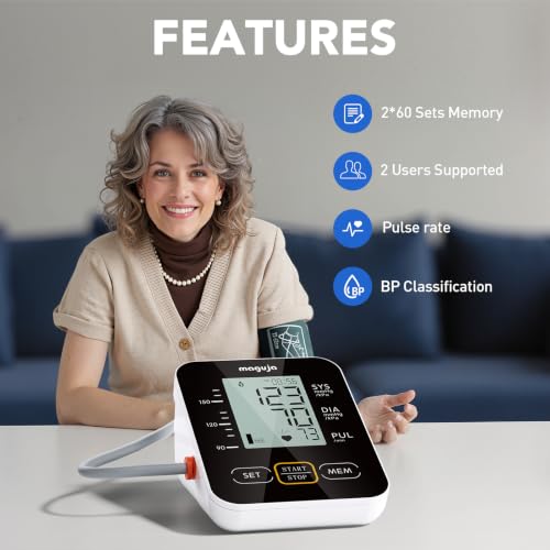 Image of Blood Pressure Monitor for Home Use, Large Upper Arm Blood Pressure Cuff