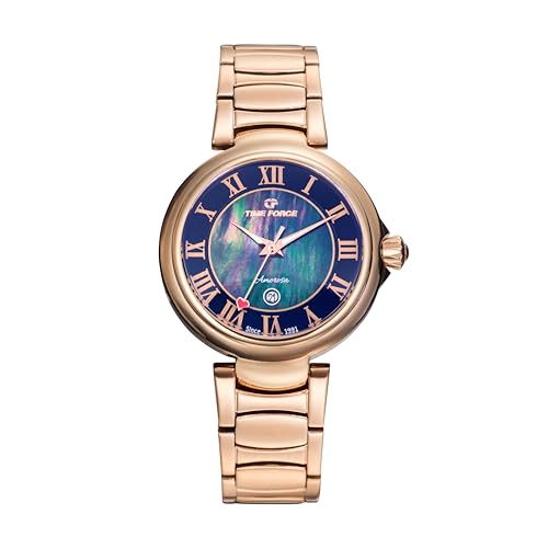 Imagen de Time Force Amorosa Reloj Mujer Analógico Movimiento de Cuarzo Japonés Acero Inoxidable 316L Cristal K1 con Tratamiento de Zafiro Resistente al Agua 10 ATM
