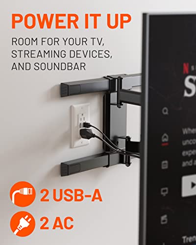 Echogear EGAV-IWOU Usb Outlet - 3.1 Dual Usb Power Outlet With 2X Ac Outlets & 2X Usb-A Ports - Easy Install Includes Wall Plate thumb #4