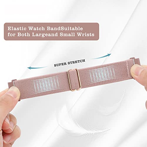 Huadea 3 Pack Stretchy Nylon Band Compatible With Skg Smart Watch Bands For Women Men, Quick Release Soft Elastic Strap Replacement Wristbands For Skg-V7 Smart Watch #TOP1